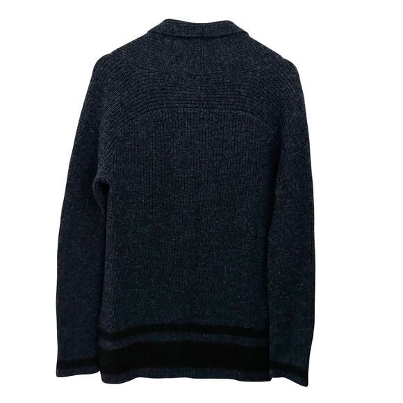 Pendleton Navy Blue 100% Shetland Wool Button Up V-Neck Cardigan Size S - Picture 2 of 7